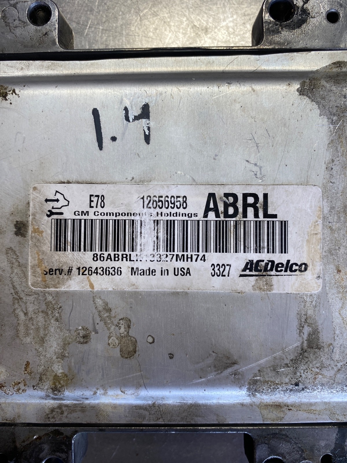 2012-2016 Chevy Cruze Engine Computer Module ECM ECU OEM 12656958