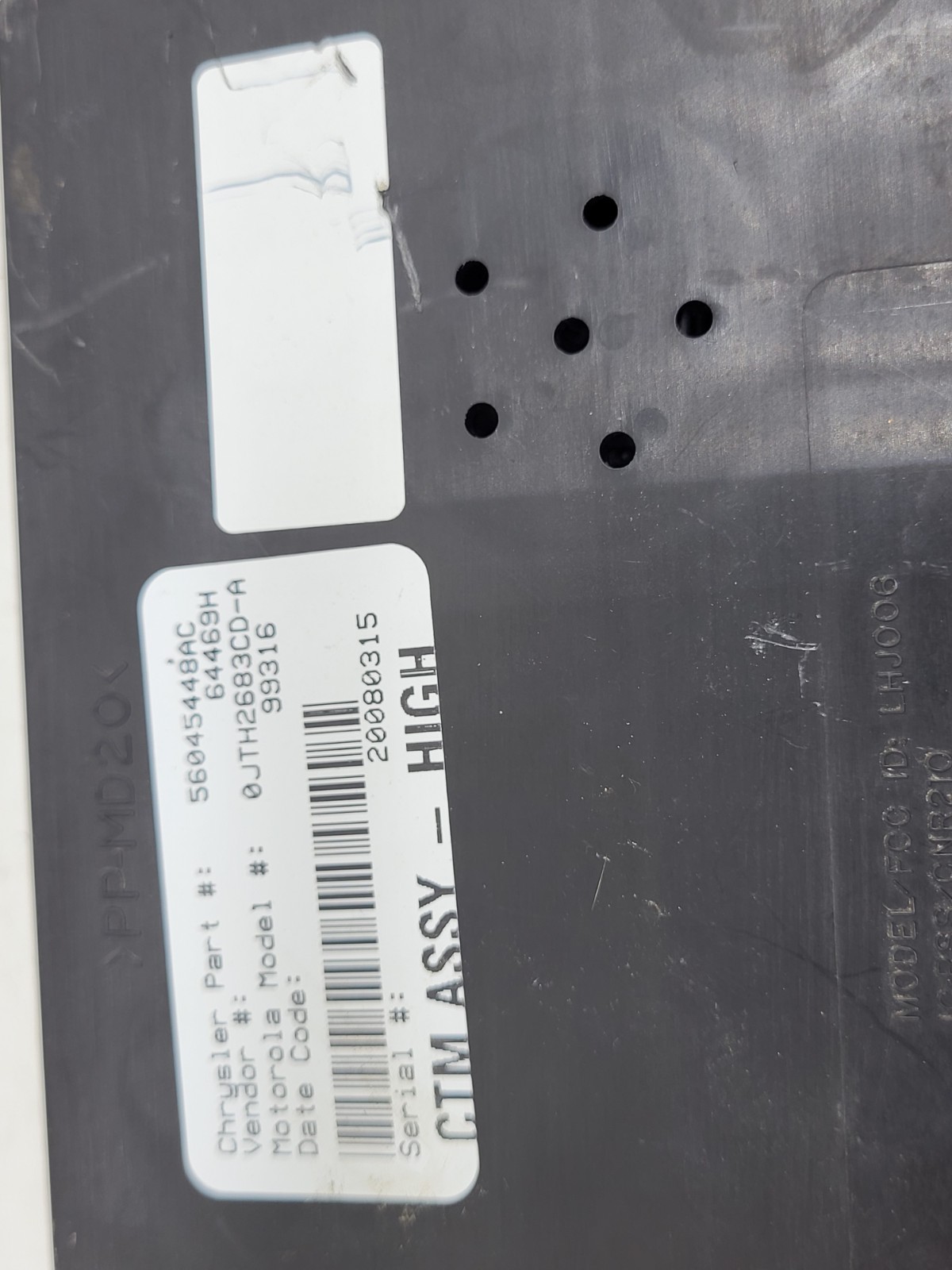 Dodge Ram 1500 Timing & Control Body Control Module 56045448AC