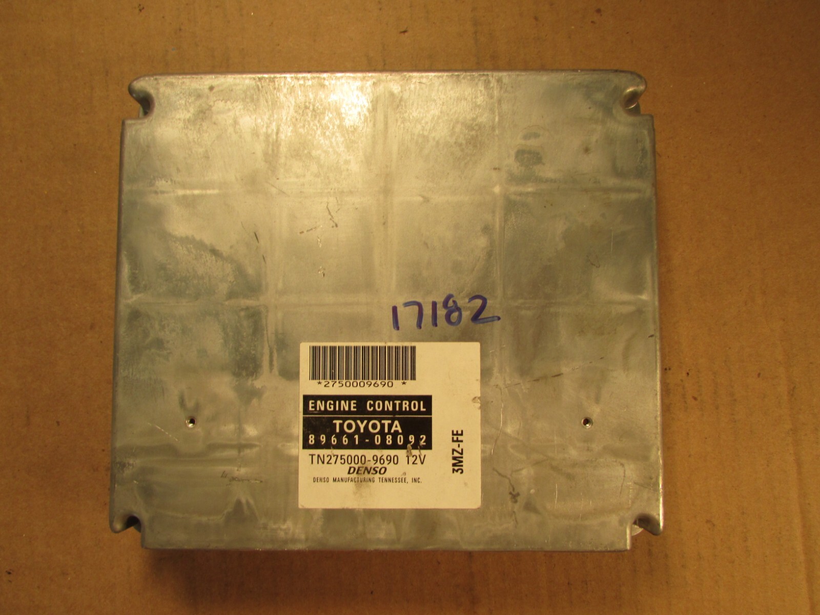 04 TOYOTA SIENNA FWD ECU ECM COMPUTER 89661-08092