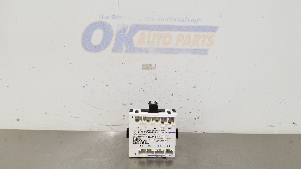 18 MERCEDES BENZ AMG C63S W205 CONVERTIBLE DOOR CONTROL MODULE LEFT DRIVER