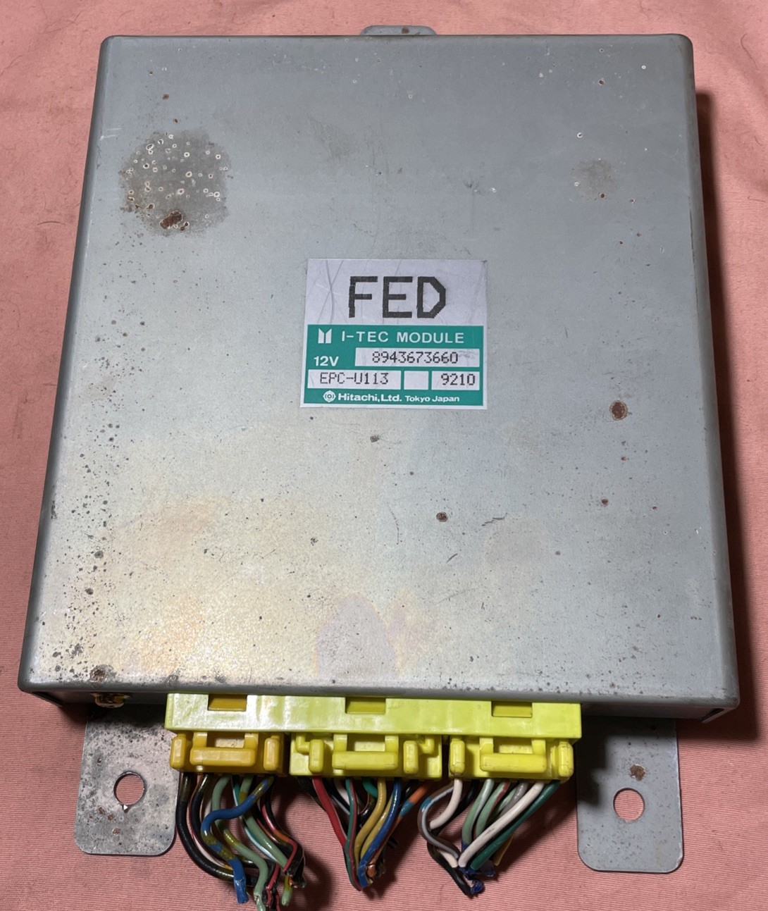 1988-91 Isuzu Trooper 2.6L M/T 4×4 Engine Computer ECU 8943673660 EPC-U113 9210