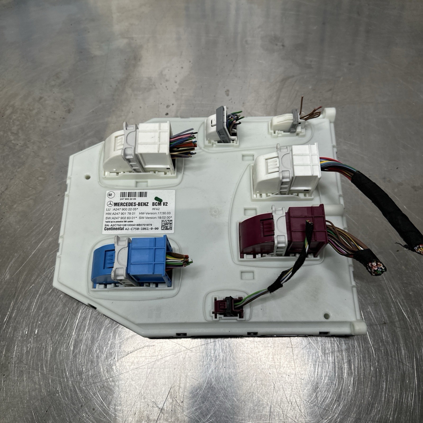 MERCEDES A CLASS SAM CONTROL MODULE ECU FRONT A2479001217 W177 2018 – 2024