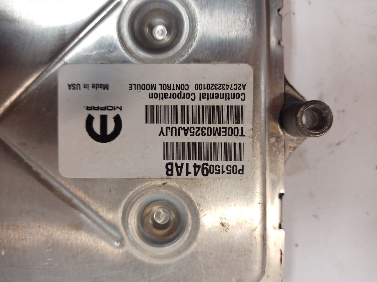 05150941AB ECM Engine Control Module from 2015 Jeep Patriot 2.0L 10821445