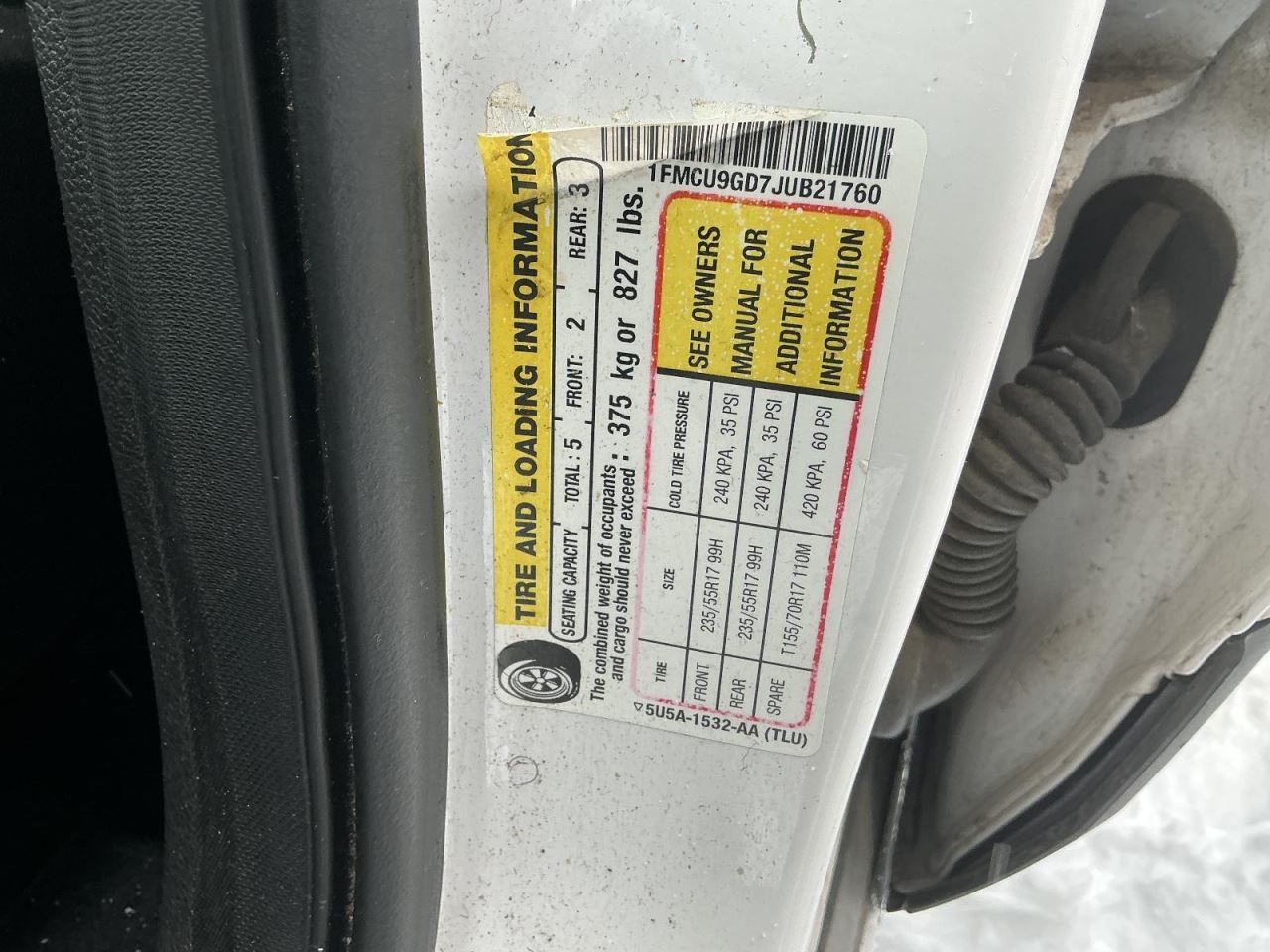 Engine ECM Electronic Control Module 1.5L Fits 17-19 ESCAPE 872983