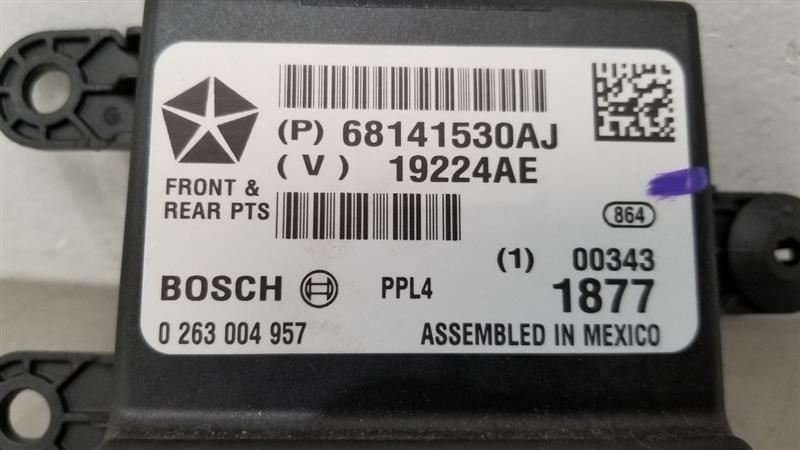 17 DODGE RAM 1500 FRONT AND REAR DRIVER PARK ASSIST CONTROL MODULE 68141530AJ