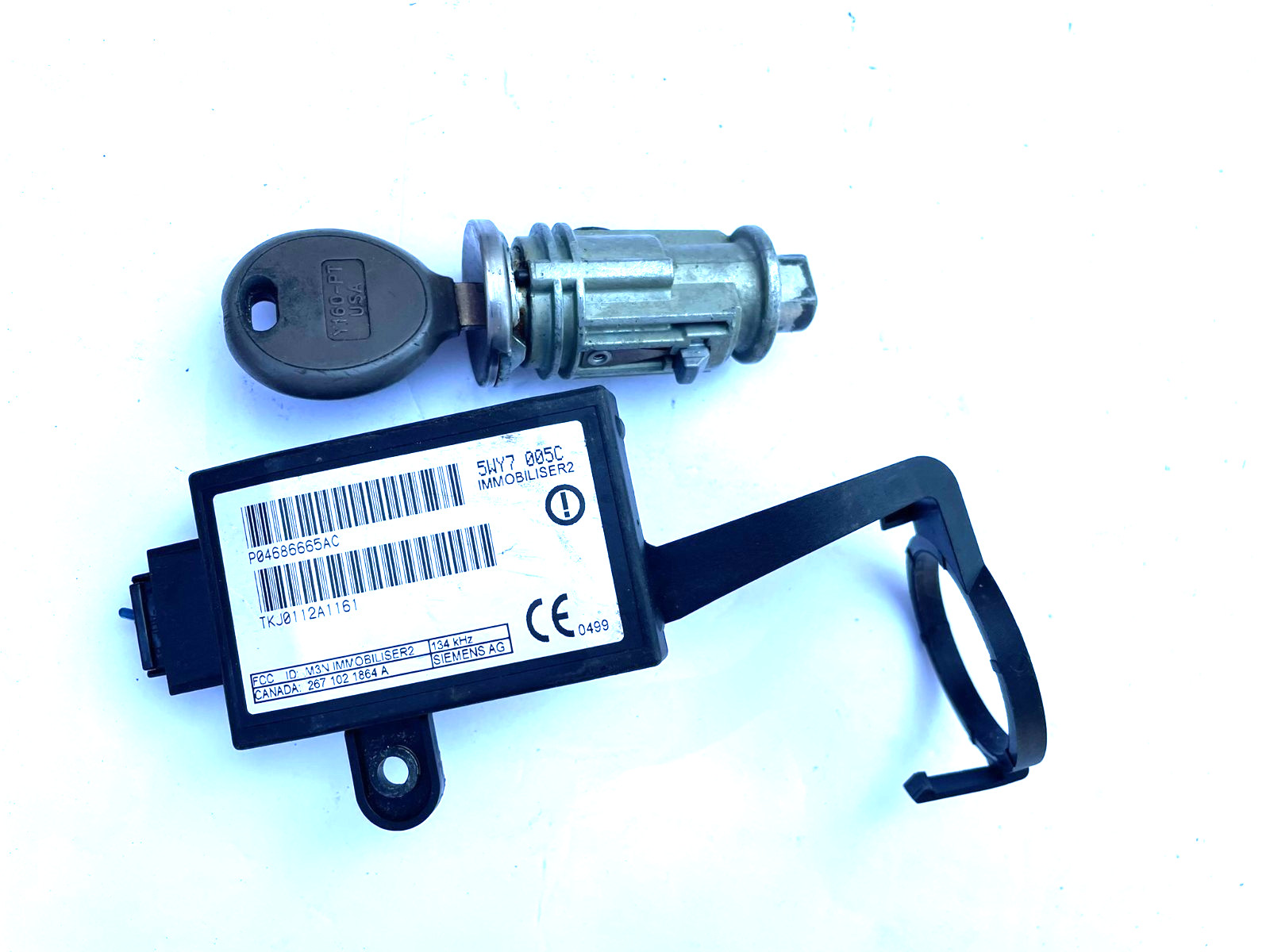 1996-2007 Jeep Chrysler Dodge Key Ignition Lock set Immobilizer Р04686665АC