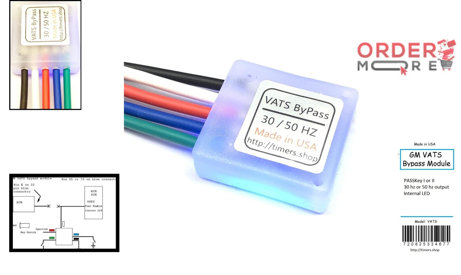 Lightweight GM VATS Bypass Module for PASSkey I & II – USA-Made Reliability