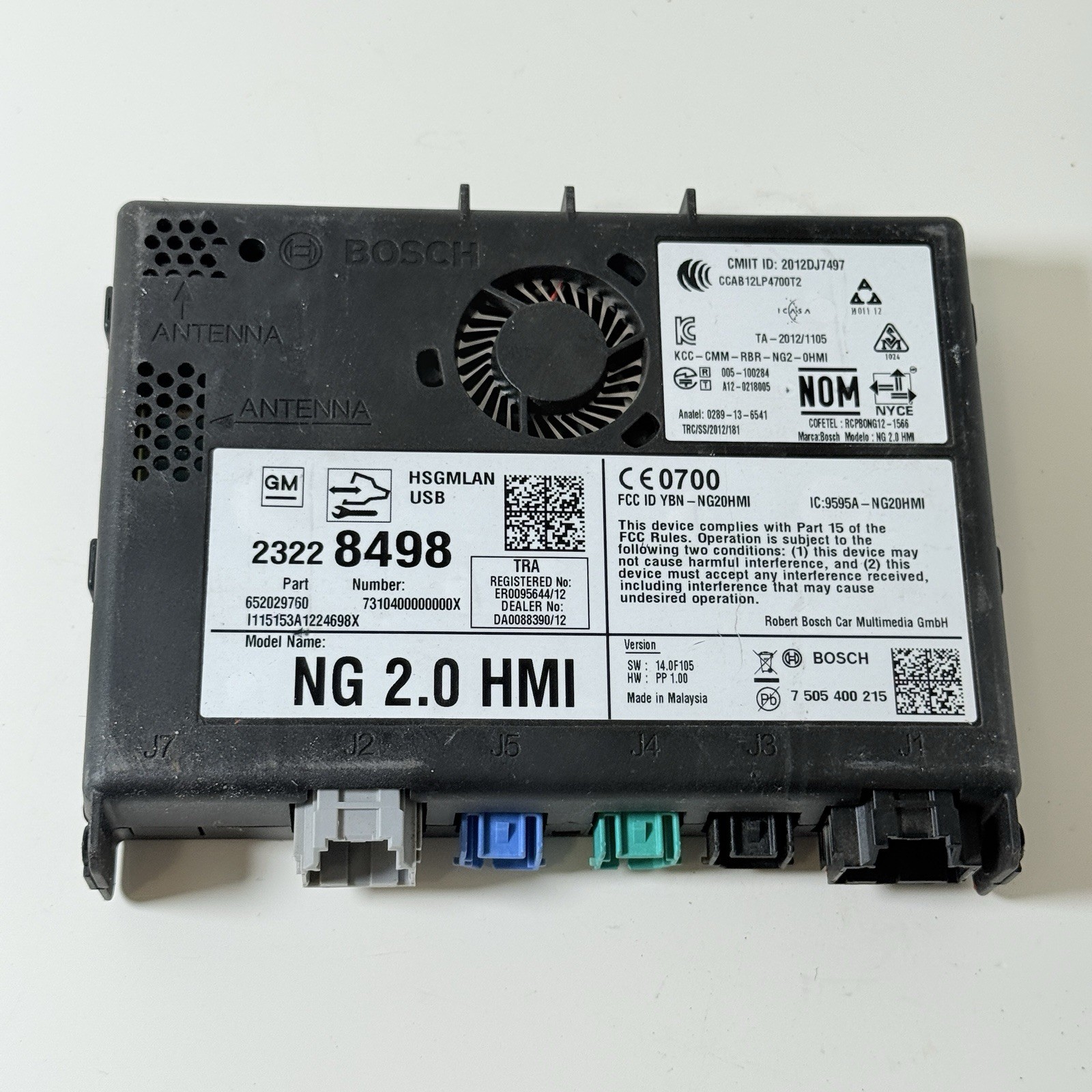 2015 CHEVROLET SILVERADO HMI HUMAN MACHINE INTERFACE MODULE OEM 23228498