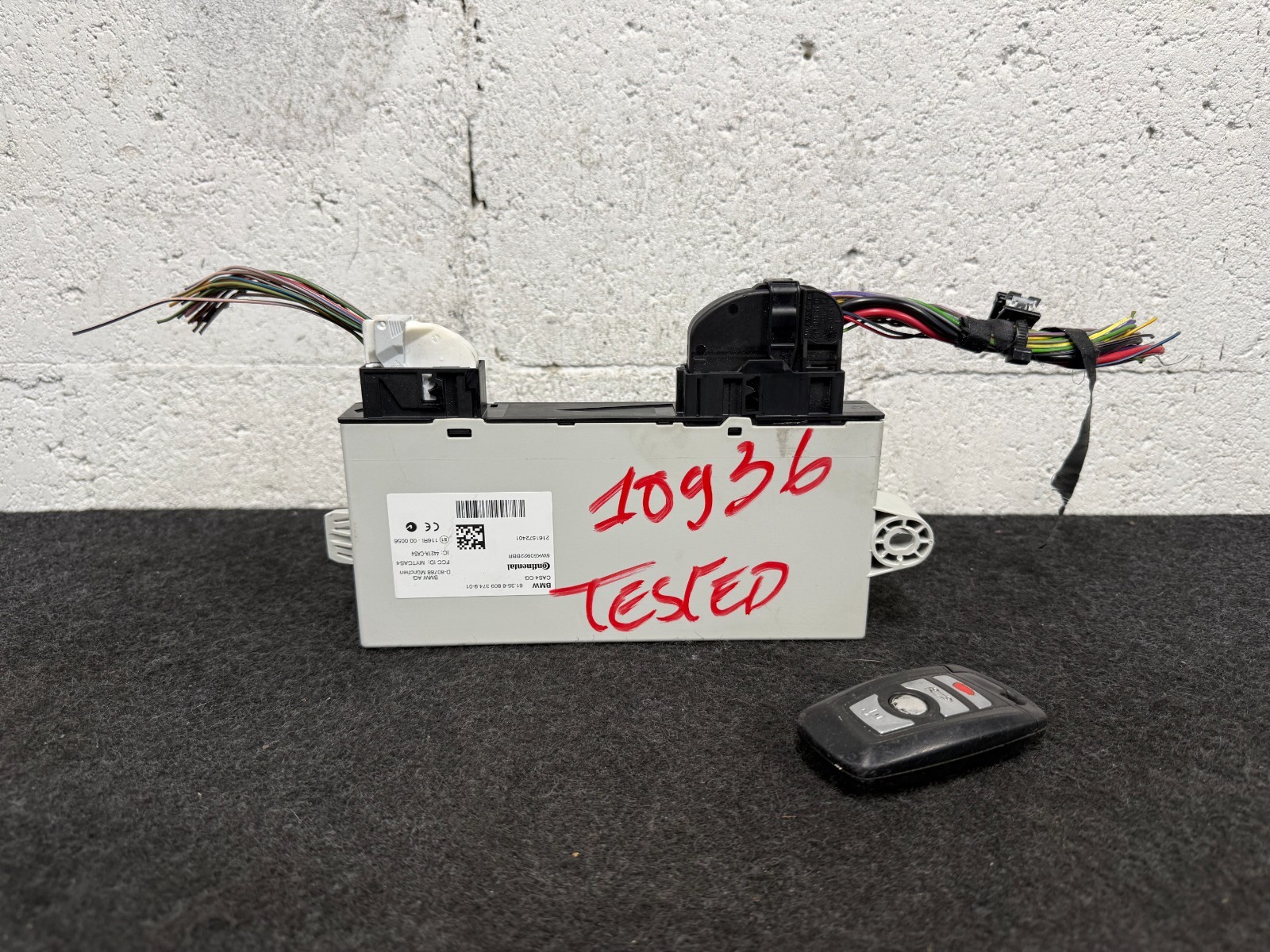✅ OEM BMW F10 F07 F10 F01 F25 F26 CAS4 Comfort Access Control Unit Module w/ Key