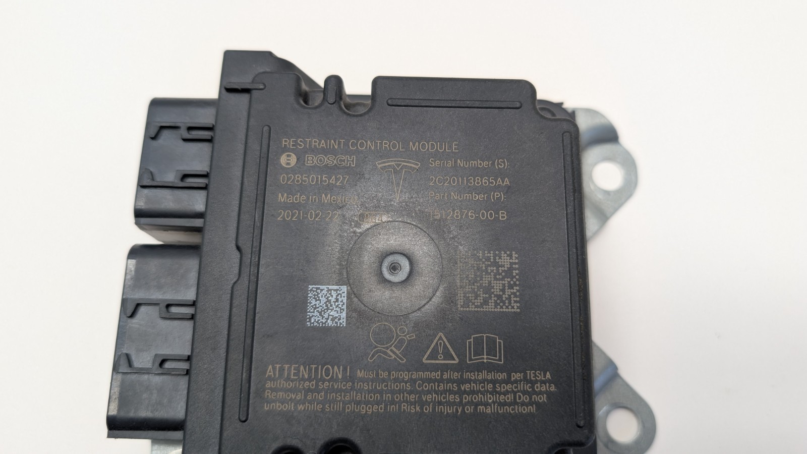 Tesla Model 3 17-23 Diagnostic Computer Module Control 1512876-00-B OEM