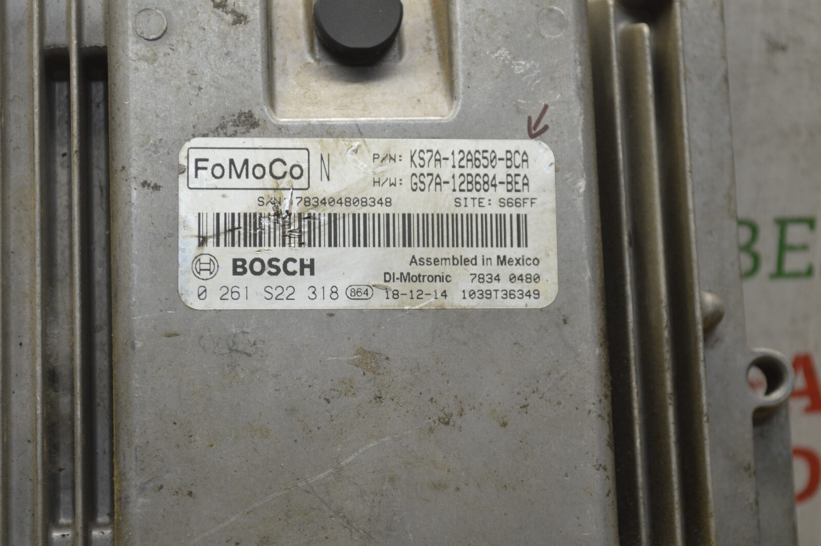 2017-19 Ford Fusion Engine Control Unit ECU KS7A12A650BCA Module 95-7A2