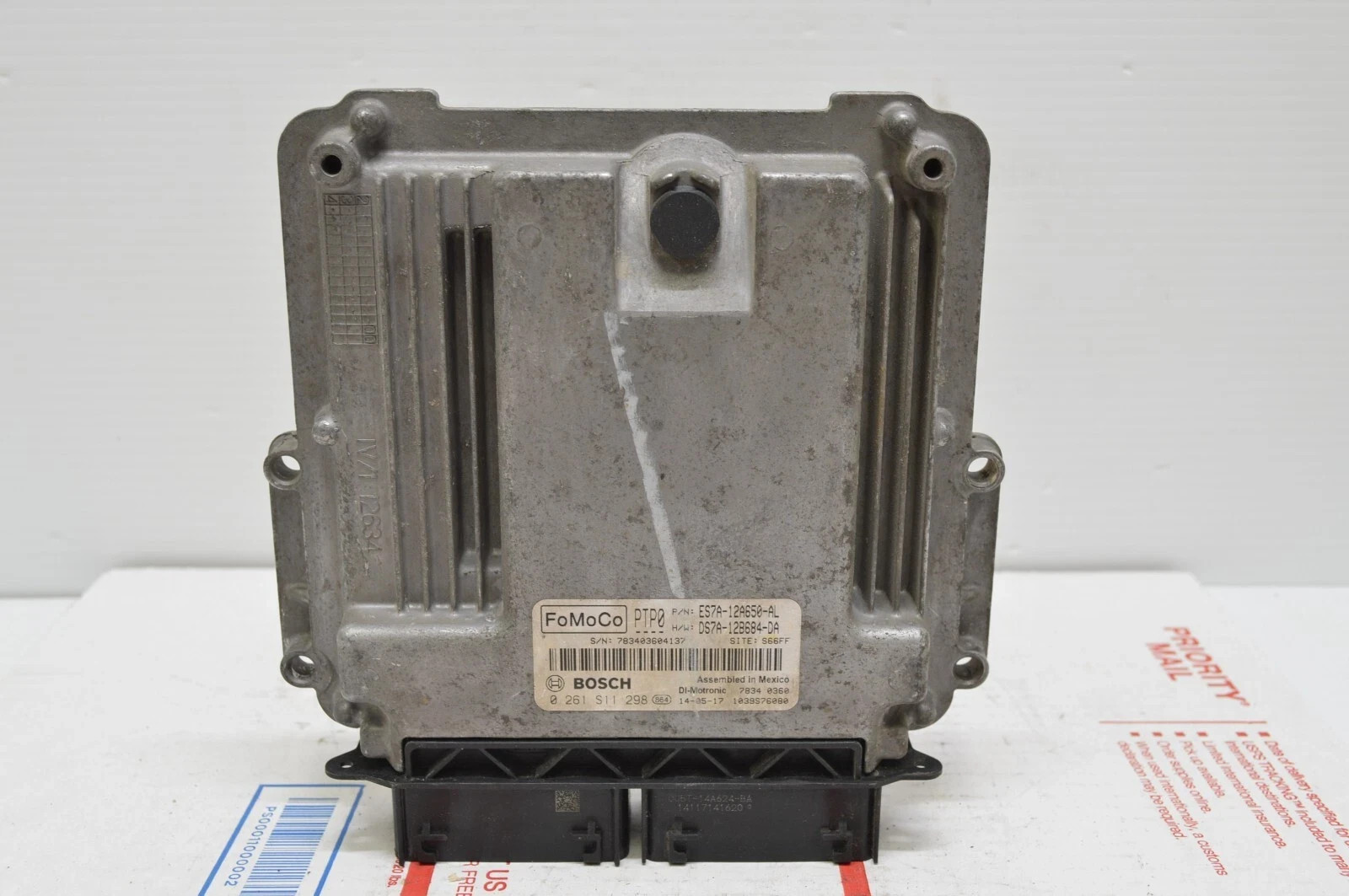 2014 2016 Ford Fusion ES7A-12A650-AL Engine Control Module Unit Ecm C66 032