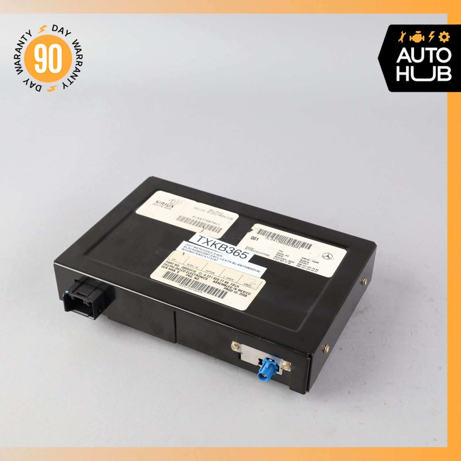 Mercedes W221 S600 CL550 C300 Sirius Satellite Radio Module Receiver OEM