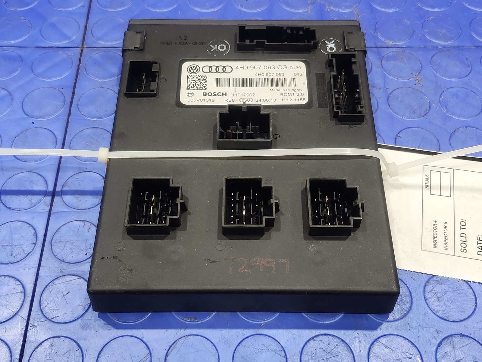 13-17 Audi A6 S6 Vehicle Power Control Module Genuine OEM Part 4H0907063CGZ00