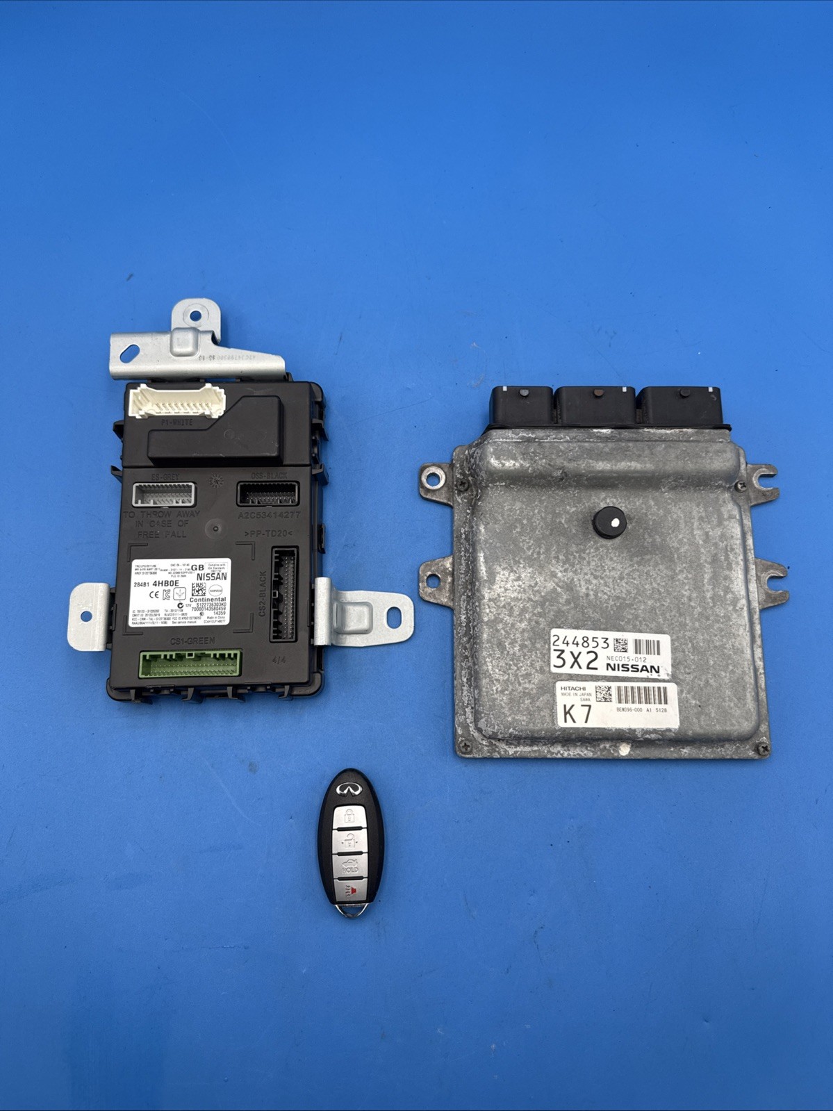 14-17 INFINITI Q50 HYBRID – ECU ECM ENGINE CONTROL UNIT MODULE Key Set OEM