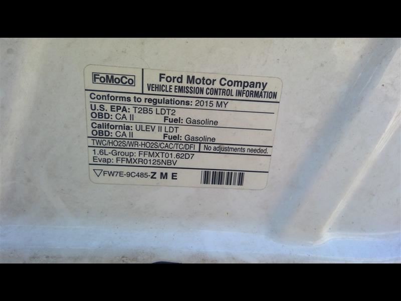 2015 15 FORD TRANSIT CONNECT Engine Control Module ECM EV6112A650TA