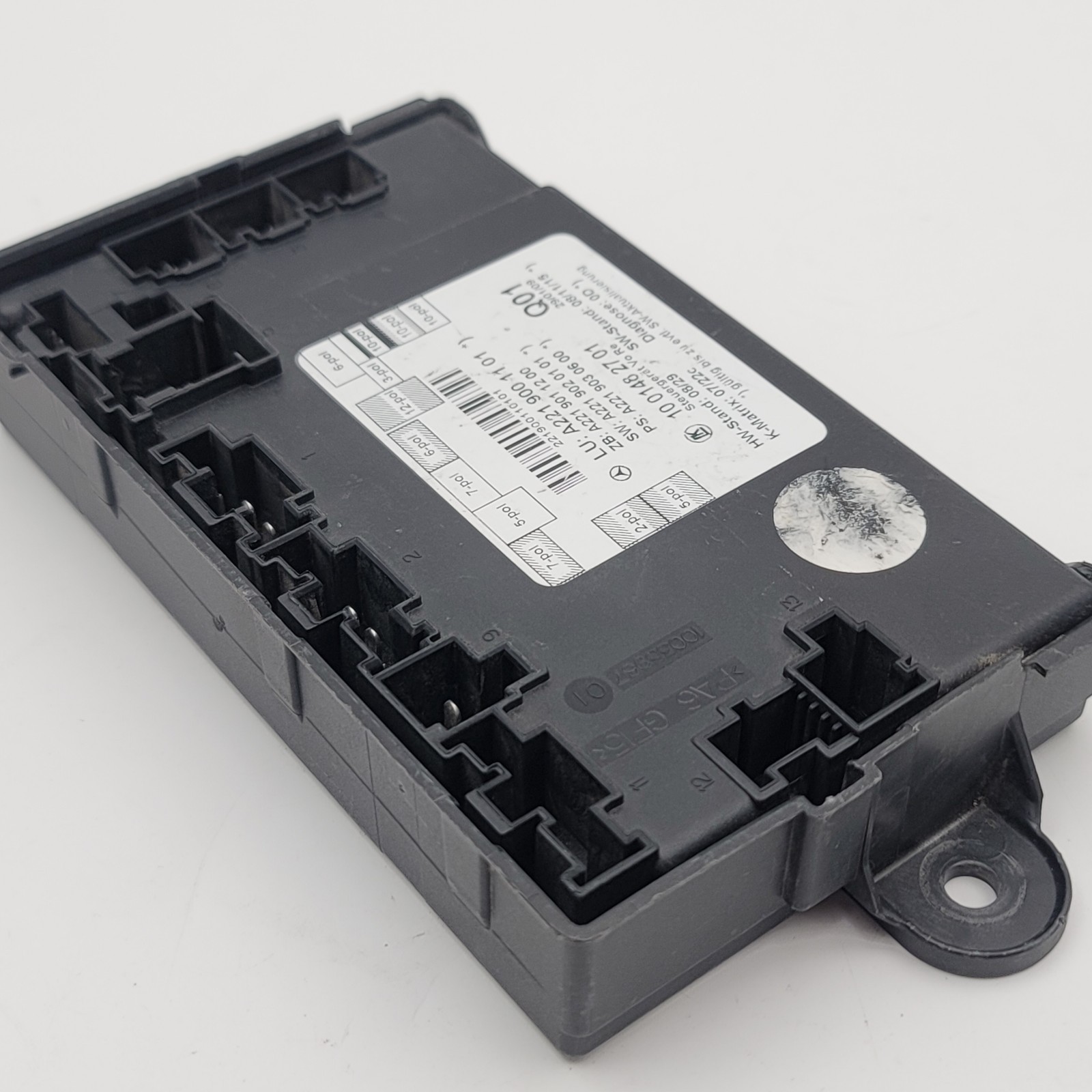 2007 – 2013 Mercedes W221 S400 S550 Rear Side Door Control Unit A2219001101