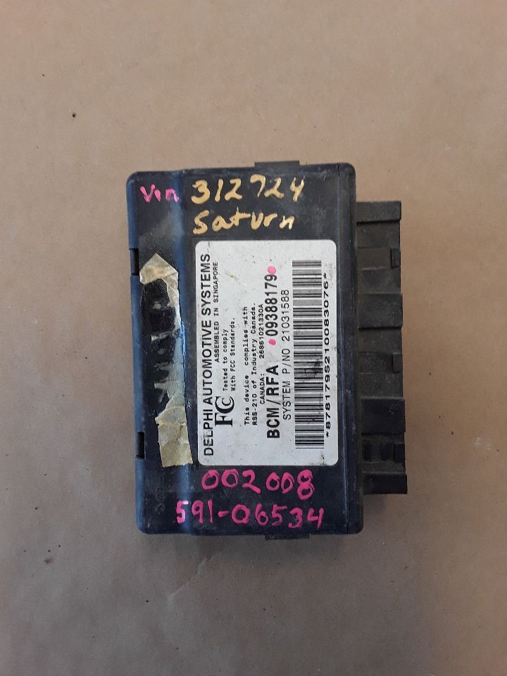 Chassis ECM Body Control BCM Left Hand Dash Fits 00-02 SATURN S SERIES 489589