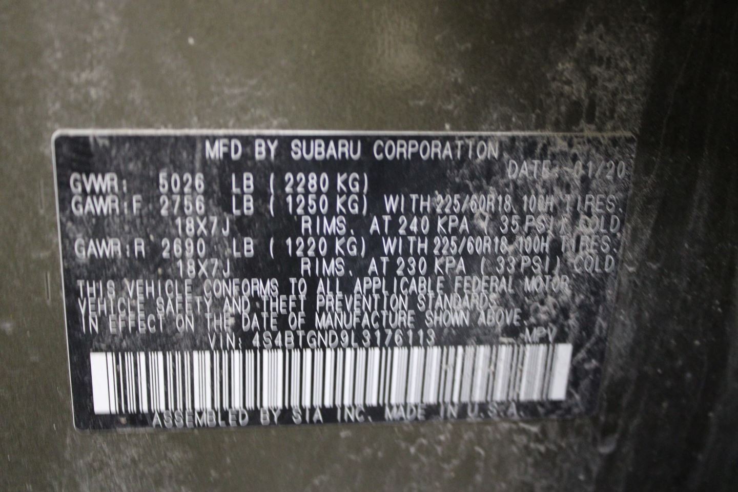 Engine ECM Electronic Control Module 2.4L Fits 20 LEGACY 3190421