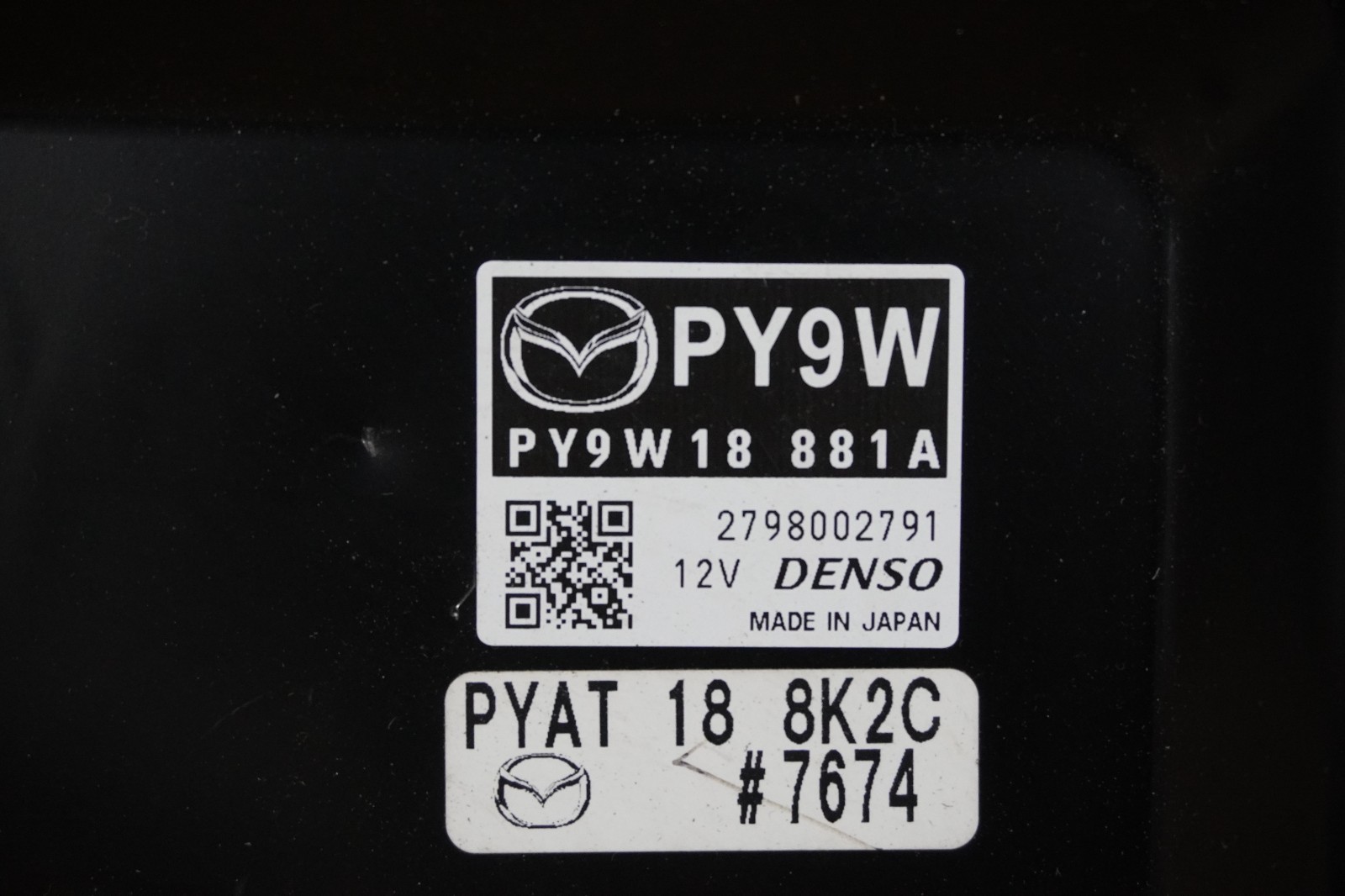 2016 Mazda CX-5 2.5L Engine Control Computer Module ECM ECU OEM PY9W18881A