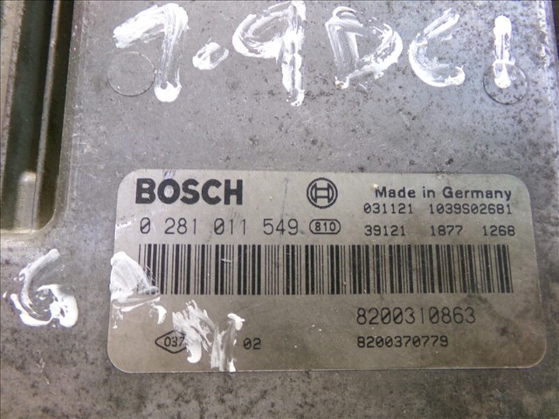 0281011549 ecu engine control unit 103214 RENAULT MEGANE 1.9 DCI 2002-2008 2004