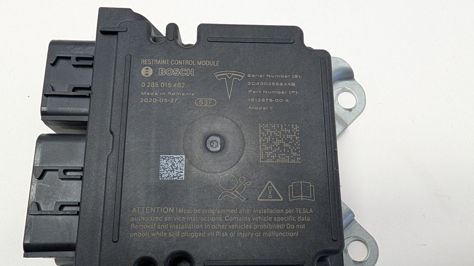 Tesla Model 3 Diagnostic Computer Module Control 1512876-00-A OEM