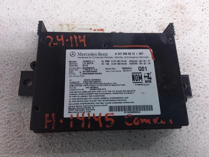 2021 MERCEDES-BENZ SPRINTER 2500 OEM Communication Module Part Number 2479009012