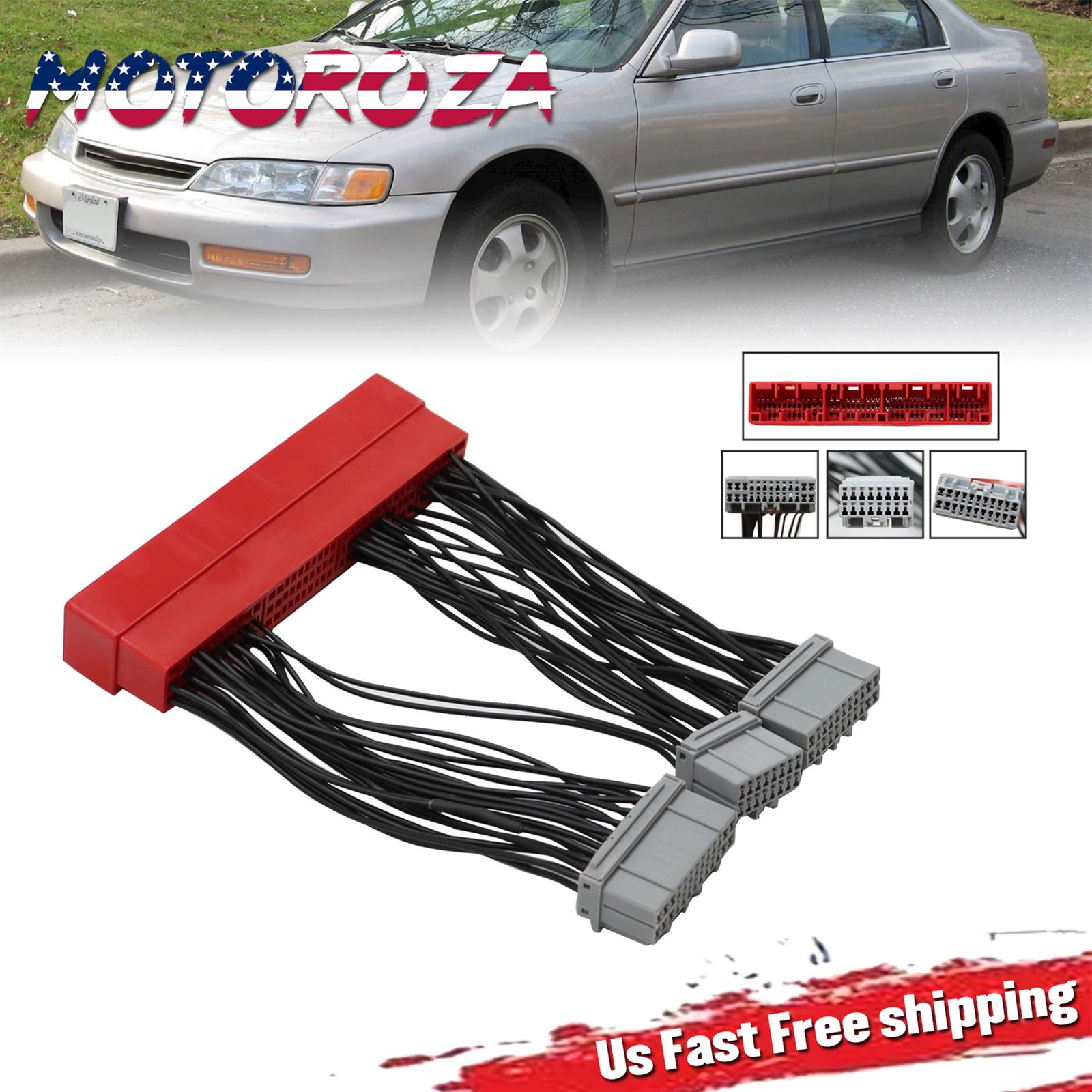 For 1996 1997 1998 Honda Civic OBD2A TO OBD1 Jumper Harness Conversion Adapter