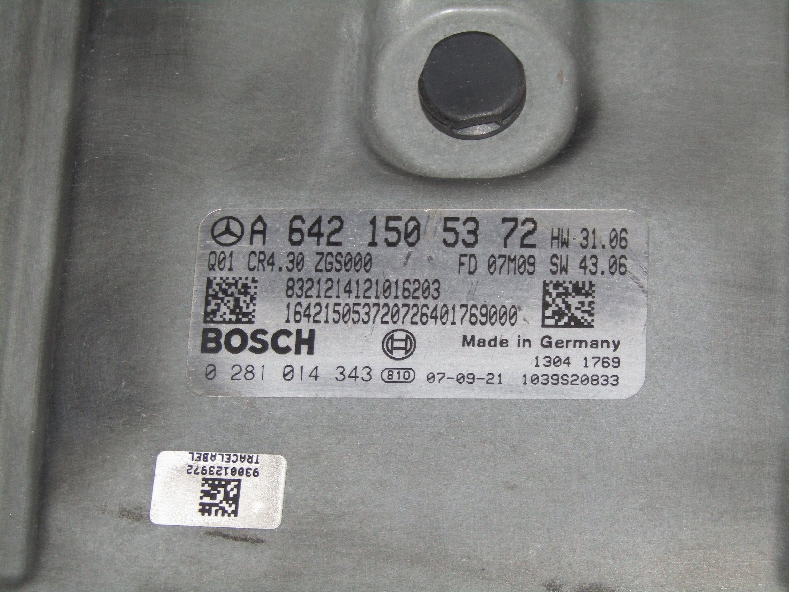 07-09 DODGE MERCEDES SPRINTER 3.0L ENGINE CONTROL MODULE ECM ECU A 642 150 53 72
