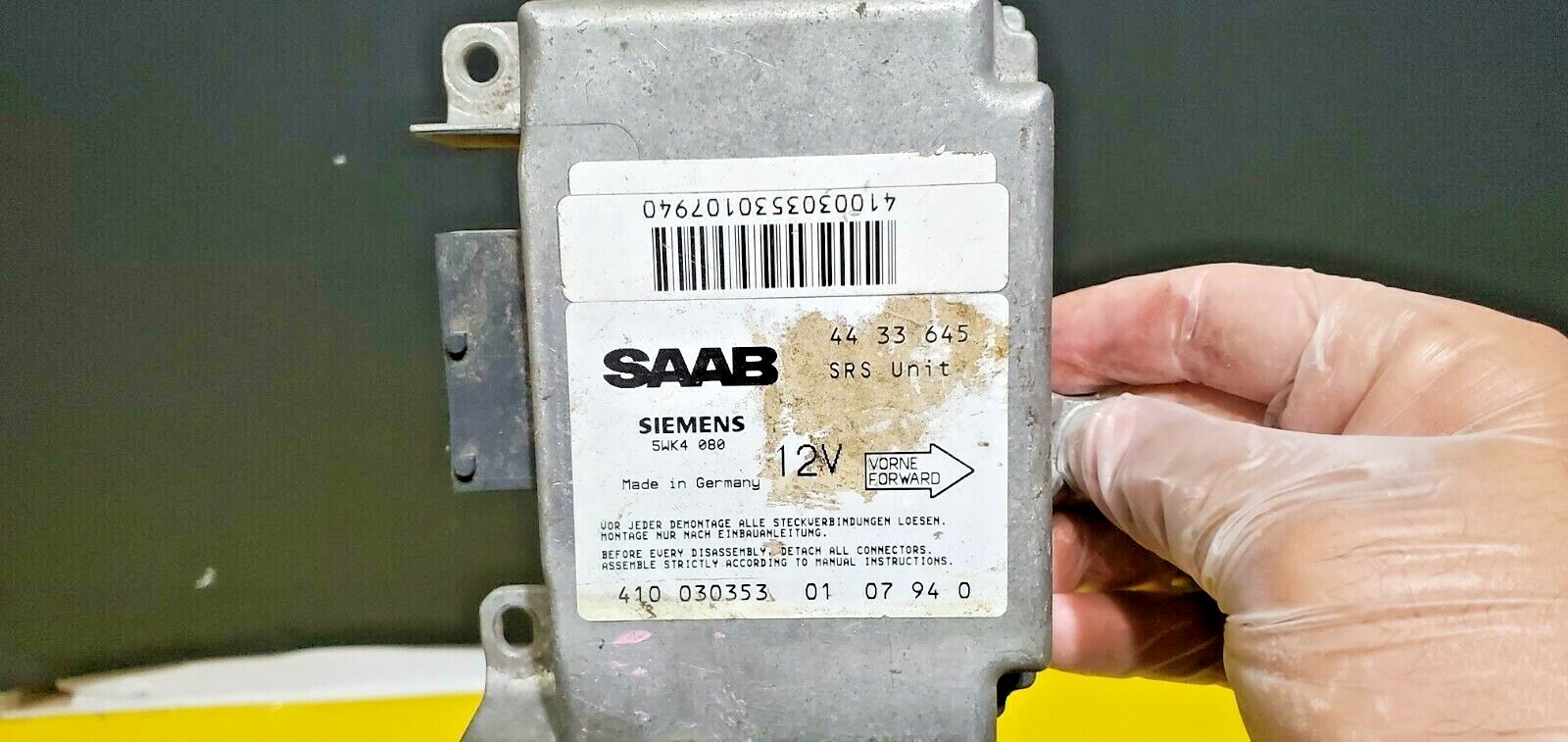 SAAB ECU Control Module Unit 5WK4080 4433645