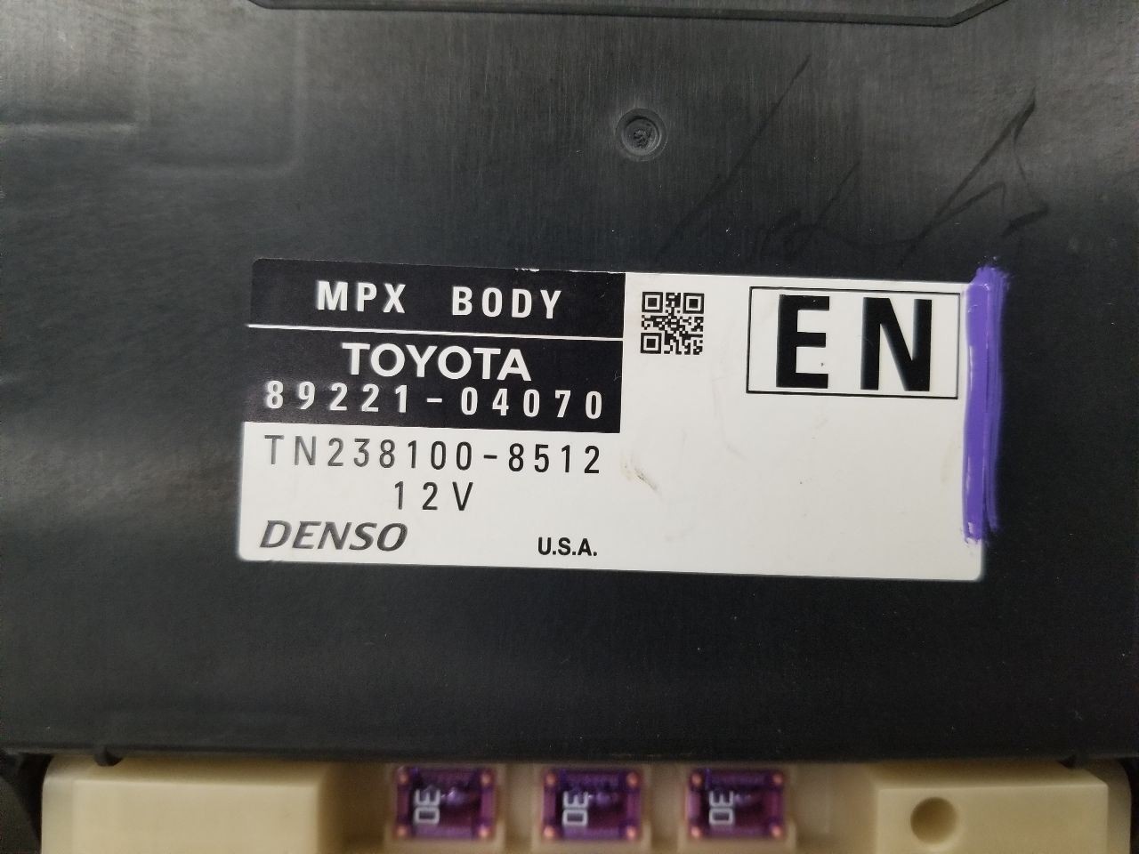 20 TOYOTA TACOMA SR5 4X2 3.5L MULTIPLEX BODY CONTROL MOD 8922104070 OEM