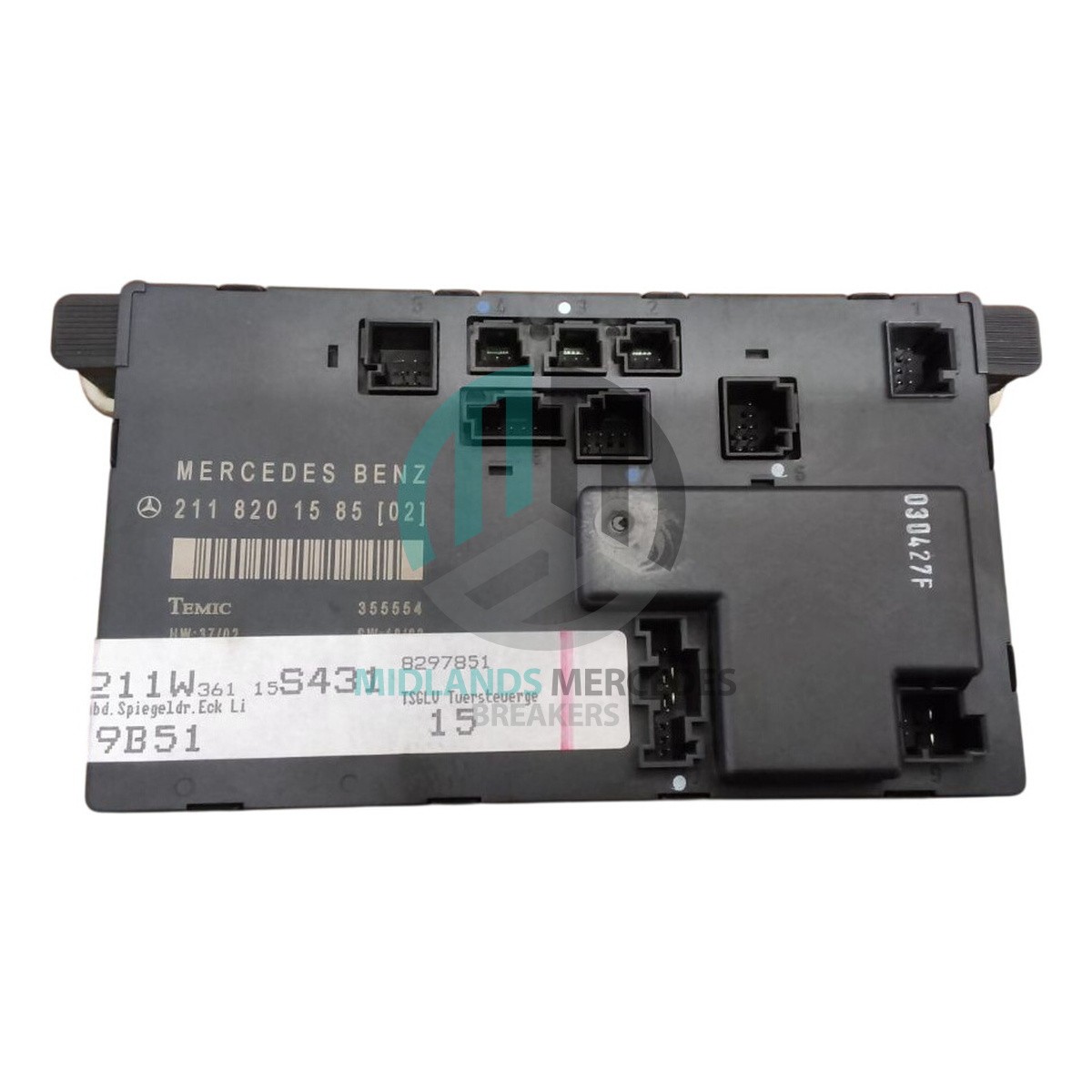 MERCEDES-BENZ E Class W211 Door Control ECU Module Front Left A2118201585