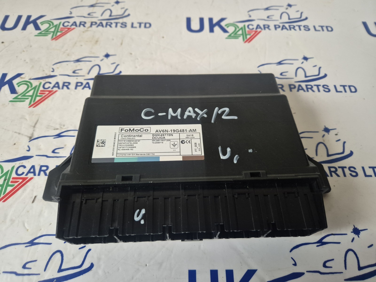 FORD C-MAX 2010-2015 KEYLESS ENTRY CONTROL MODULE AV6N-19G481-AM