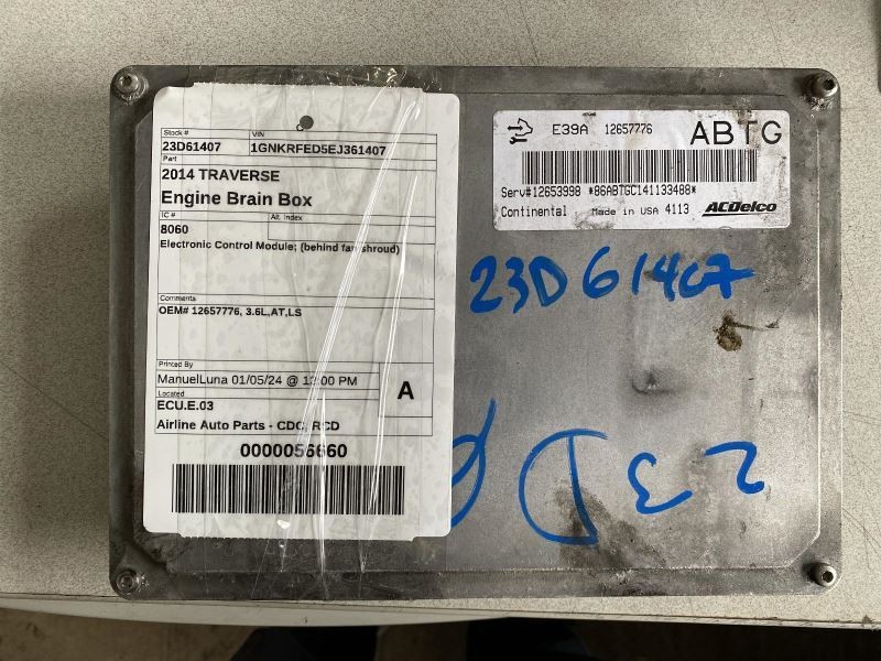 Engine ECM Electronic Control Module Behind Fan Shroud Fits 13-16 ACADIA 377386