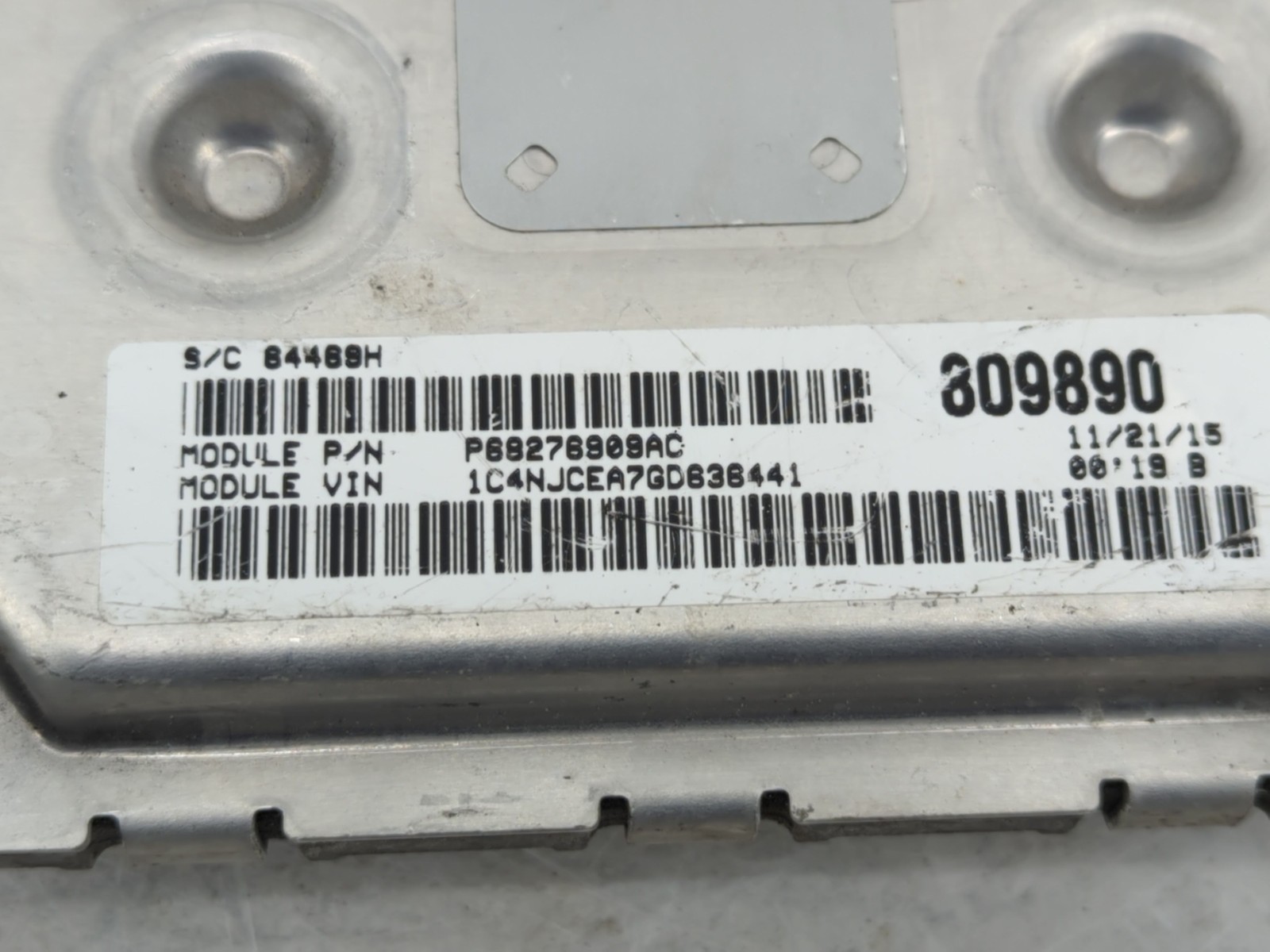 Jeep Compass Engine Control Computer Ecu Pcm Ecm Pcu Oem P05150941ab UMNZU