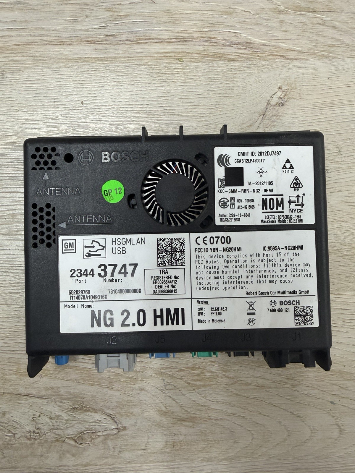 2014 – 2016 GM Cadillac Chevy GMC HMI HUMAN MACHINE INTERFACE MODULE 23443747