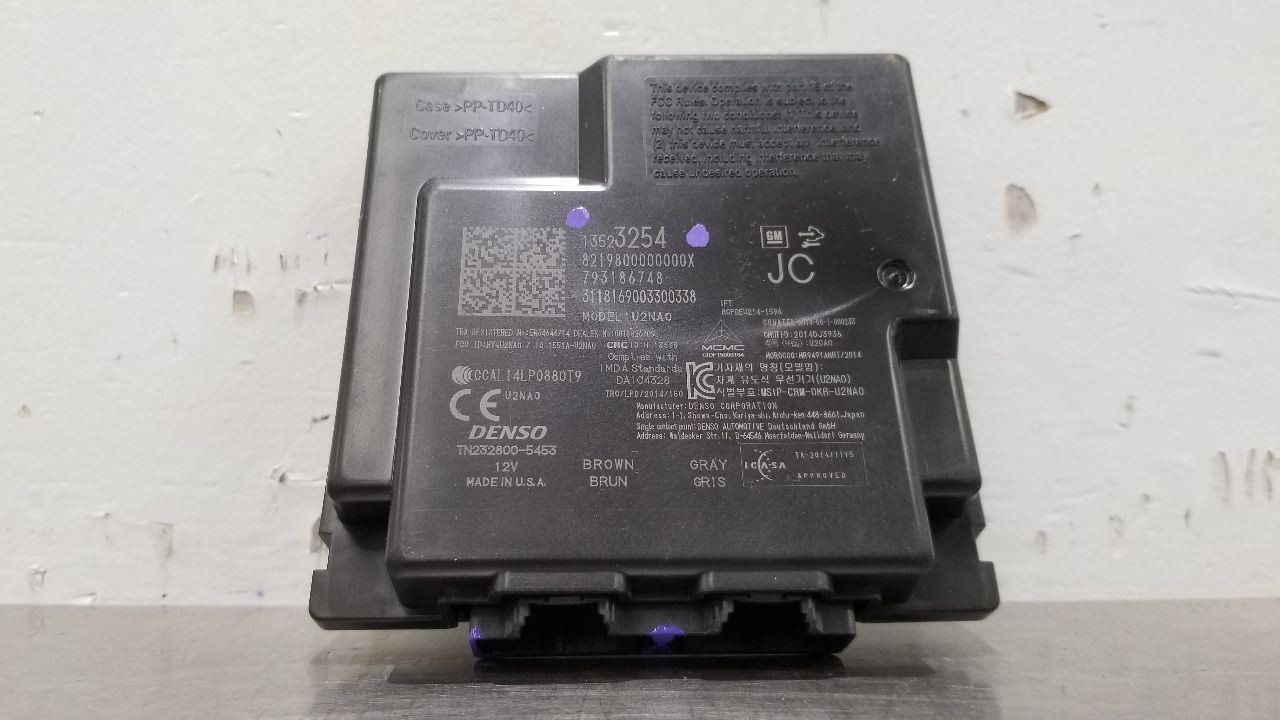 18 GMC YUKON DENALI XL KEYLESS ENTRY CONTROL MODULE 13523254