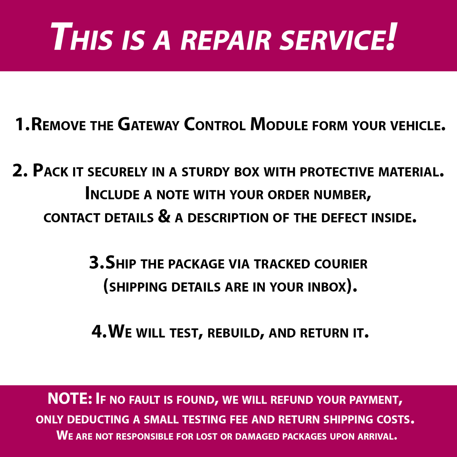 VW Gateway Control Module Repair Service All Models