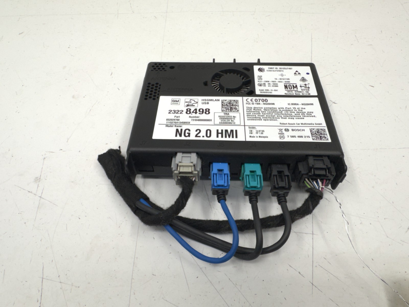 15-16 CADILLAC SRX HUMAN MACHINE INTERFACE HMI CONTROL MODULE UNIT, OEM LOT3689