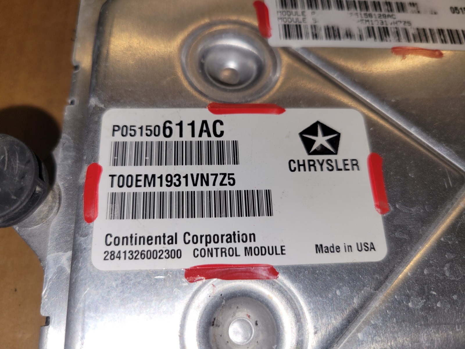 2012 DODGE CHALLENGER 5.7L ENGINE CONTROL UNIT MODULE ECU ECM OEM 05156128AC OEM