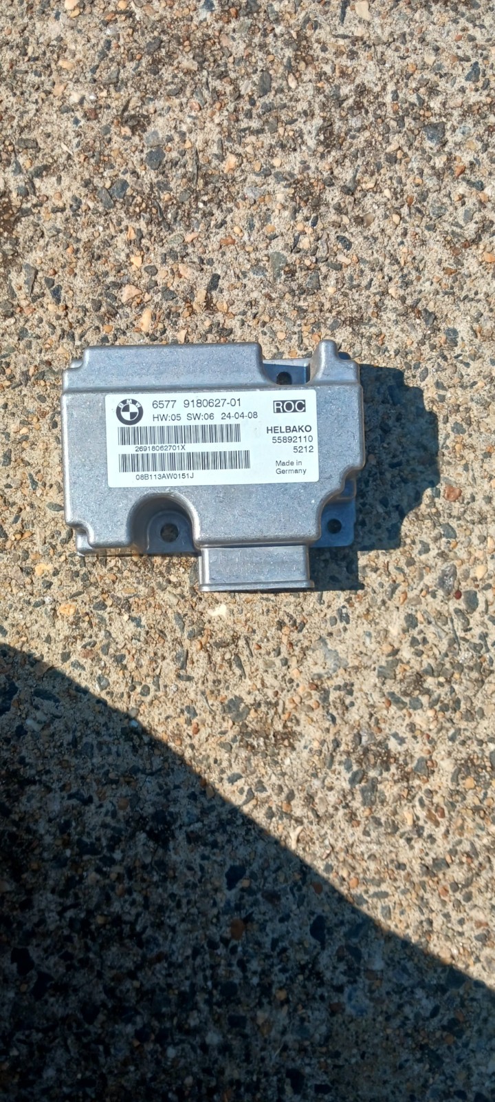 2008 BMW E88 1-series, E93 3 series OEM BMW rollover control module