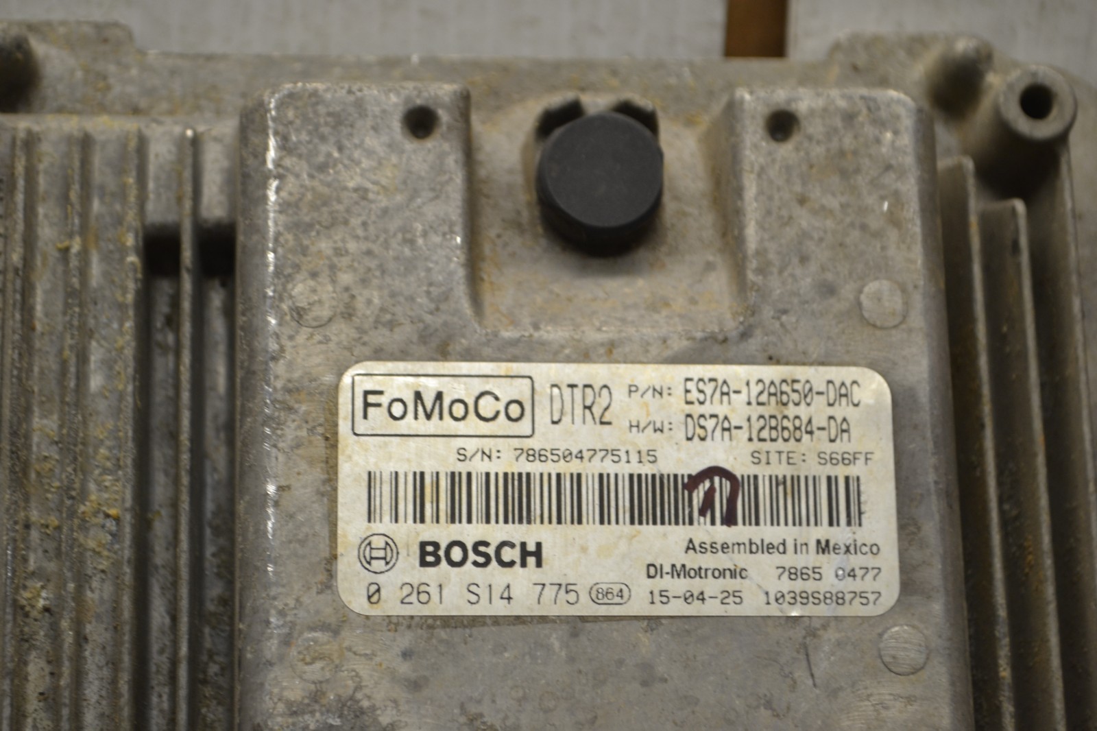2014-16 Ford Fusion Engine Control Unit ECU ES7A12A650DAC Module 37-5C4