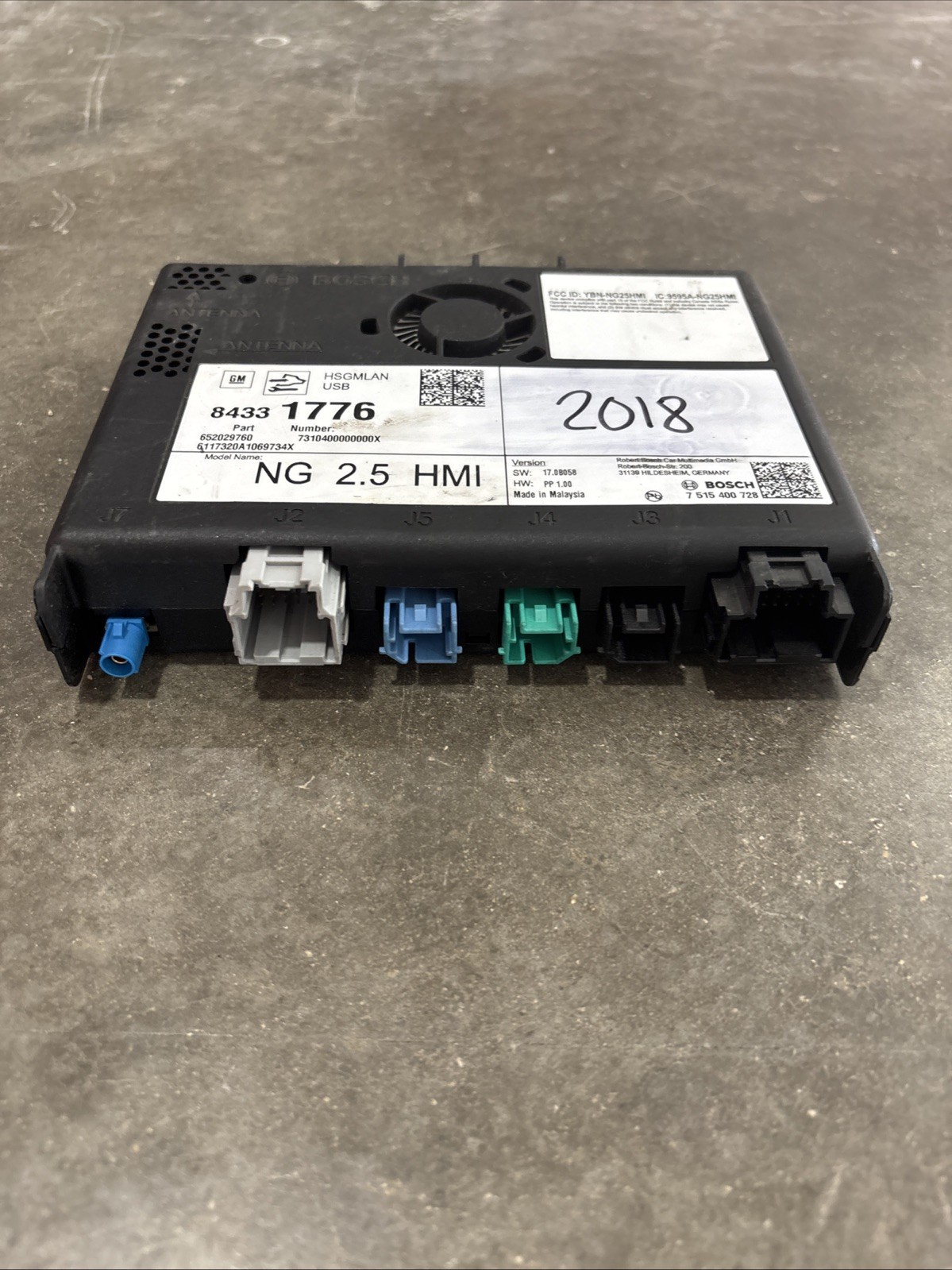 2016-2019 Chevy/GMC Pickup HMI MODULE 84331776