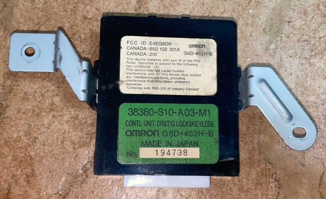 97-01 Honda CRV Door Lock Control Keyless Entry Module Relay # 38380-S10-A010-M1