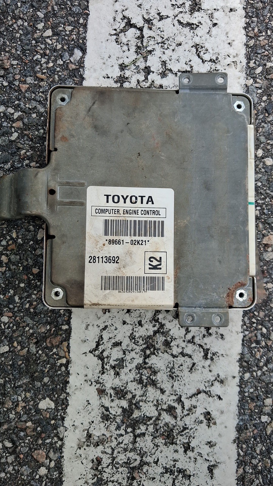 89661-02K23 Toyota 2005 2006 2007 Corolla Engine Computer Manual Trans MT H60