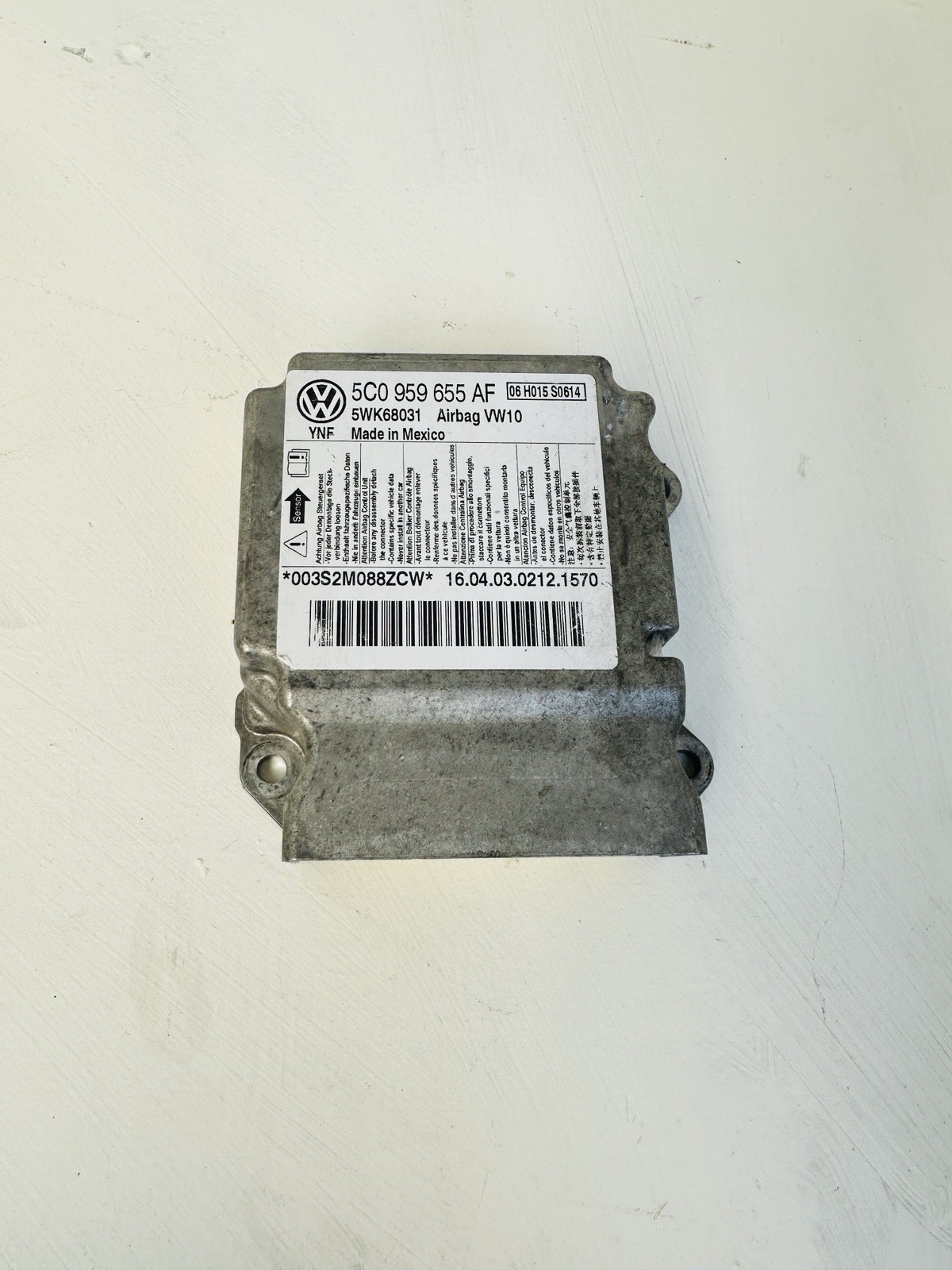 Genuine VW Jetta £ Beetle Arbag Control Module SRS ECU 5C0959655AF OEM 2012-2019