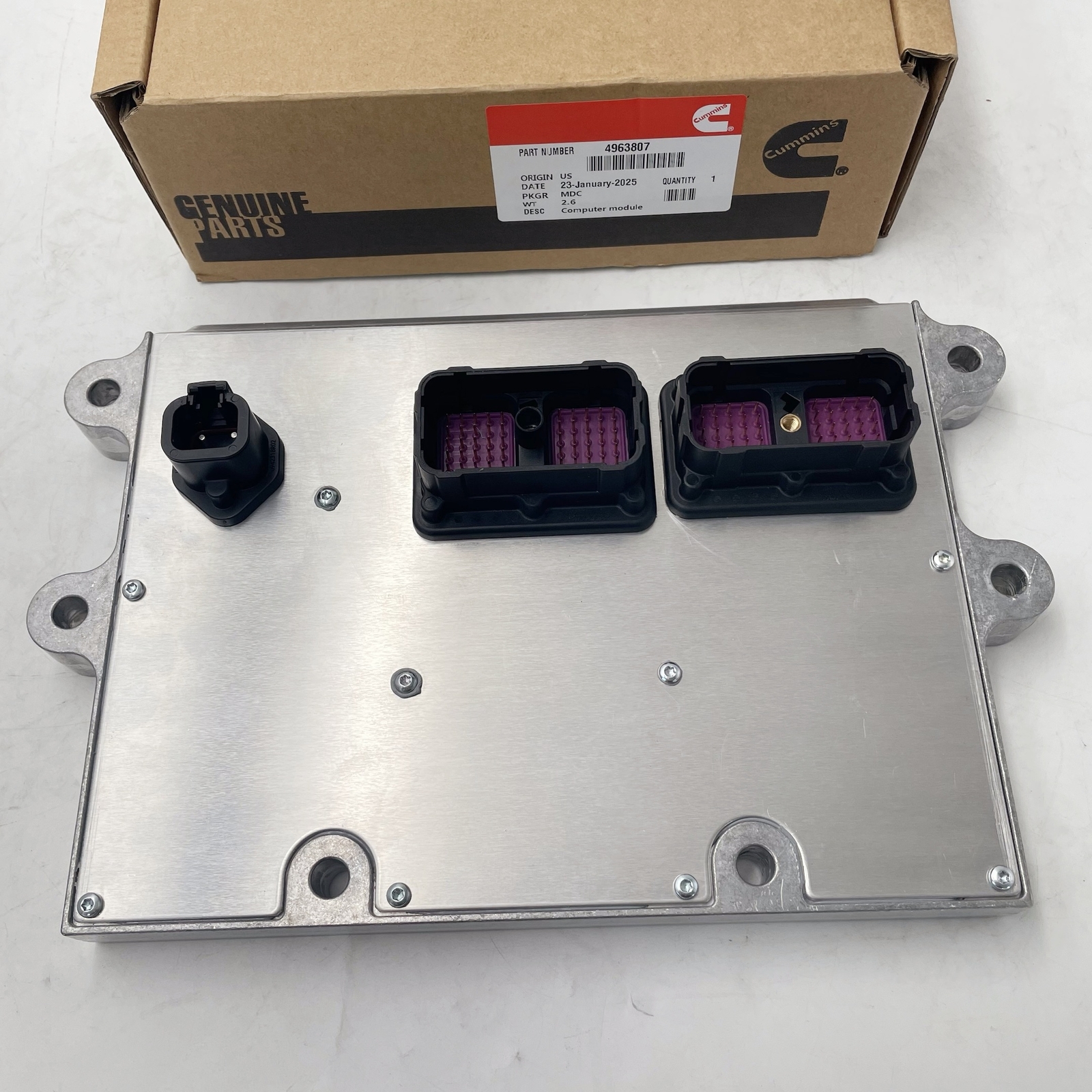 1X New Control Module ECM ECU Computer 4963807 4963807RX 4963808 For Cummins ISM