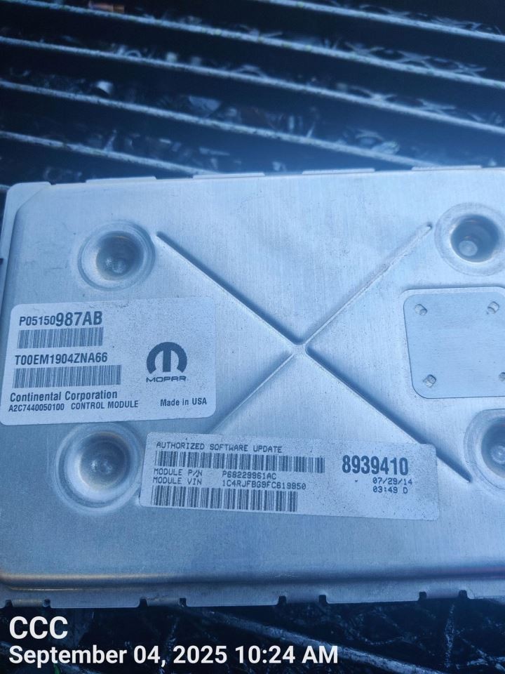 ELECTRONIC CNTRL MOD OEM 2015 JEEP GRANDCHER 1YR WRNTY