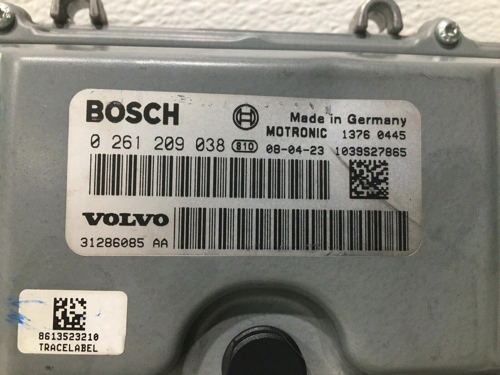 09 10 volvo c30 series engine computer ecu ecm pcm 0261209038 w/30 day warranty