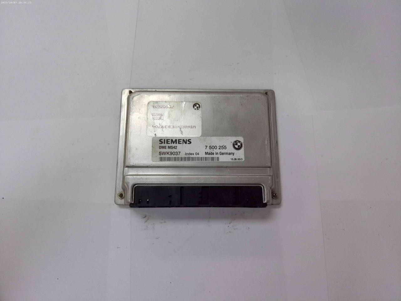 ENGINE COMPUTER BMW 323i 1999 2000 7500255 ECM PCM ECU OEM